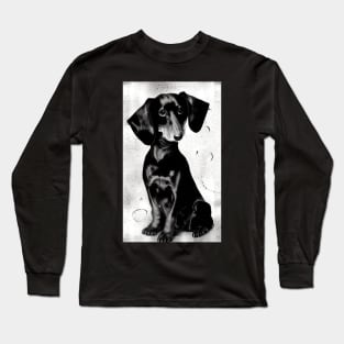 dachshund print Long Sleeve T-Shirt